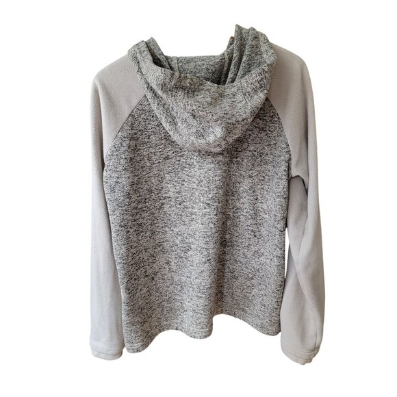 Columbia Womens Full-Zip Hooded Fleece Jacket XL Gray - Picture 8 of 8